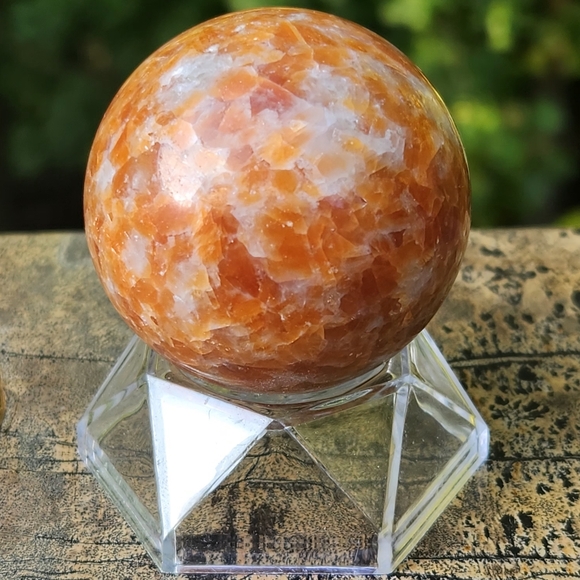 SUNSTONE crystal stone set - 1 sphere and 1 tower - Picture 6 of 9